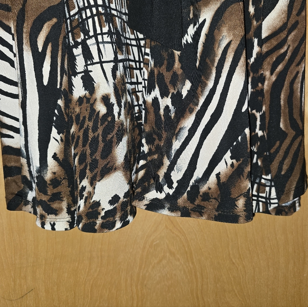 Mixed animal print dress